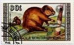 Biberbriefmarke Mongolei 4_TN