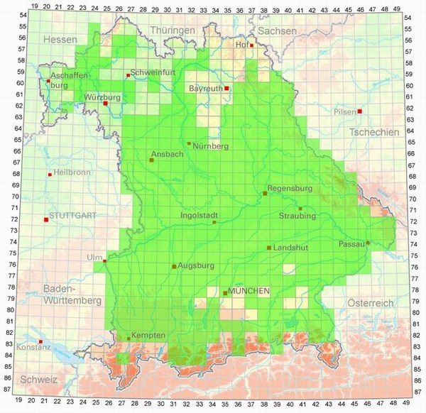 Biberverbreitung_Bayern_2009